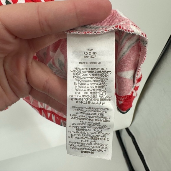 NEW Boden Effie Palm Print Jersey Dress Size 12P - Picture 7 of 7